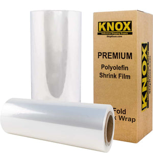 12" 525 ft 75 Gauge Bi-Fold Polyolefin Shrink Wrap